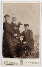 Captains or Lighthouse Keepers Maritime Antique Photograph Norway Cabinet Card picture