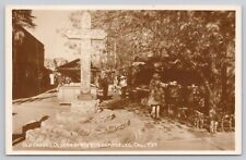 Los Angeles California, Old Cross Olvera Street Vintage RPPC Real Photo Postcard picture
