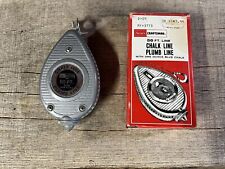 Vintage Sears Craftsman Chalk Line Plumb Line, With Box picture