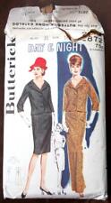 Vintage 1960s Butterick 2872 Women's Day & Evening Skirt Suit Ensemble Pattern picture