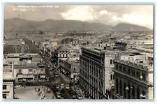 1936 Panorama De La Ciudad De Mexico Posted Vintage RPPC Photo Postcard picture
