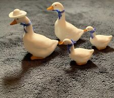 Vintage Bone China Set of  4 Geese Made In Taiwan picture