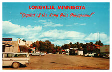 Longville, MN Pine Playground Sports Shop Bingo Sign Laundromat Street View-A60 picture