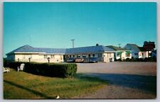 Blenheim Ontario Canada Queens Motel Streetview Old Cars Chrome UNP Postcard picture