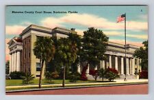 Bradenton FL-Florida, Manatee County Court House, Antique Vintage Postcard picture