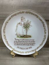 Vintage 1978 Holly Hobbie Mother's Day Commemorative Edition Porcelain Plate 8