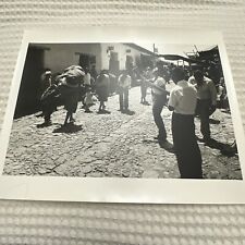 Black & White Photo of South American (Street Scene)  11 X 13” picture