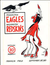 9/24 1961 Philadelphia Eagles vs Washington Redskins football program em bx20 picture