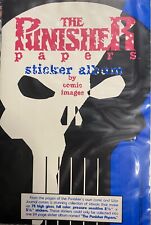 1990 The Punisher Papers Stickers Set With Sticker Book Comic Images picture