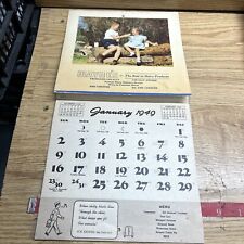 1949 Vintage Calendar Kids Milk Wayne’s Dairy picture