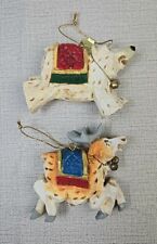 Pair of David Frykman Ornaments Polar Bear and Reindeer picture
