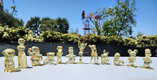 Lot of 12 Vintage Walt Disney Productions Amber Lucite  Figurines picture