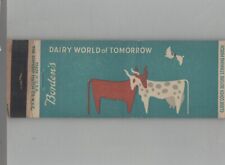 Matchbook Cover Borden's Dairy World Of Tomorrow New York World's Fair picture