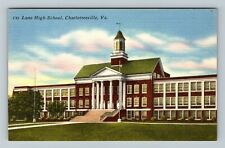 Charlottesville VA-Virginia, Lane High School, Vintage Postcard picture
