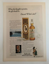 1972 Dewar’s White Label Scotch Whisky Print Ad Authentic Dewar’s Never Varies picture