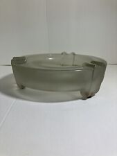 Holland America Cruise Line SS Nieuw Art Deco Lead Crystal Glass Cigar Ashtray picture