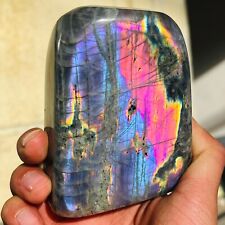 470g Natural Purple Flash Labradorite Quartz Crystal Freeform Mineral Healing picture