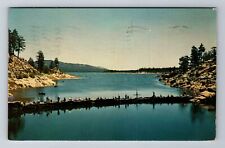 San Bernardino Forest CA-California Big Bear Lake, Vintage c1953 Postcard picture
