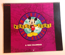 1992 Mickey Mouse Wall Calendar 