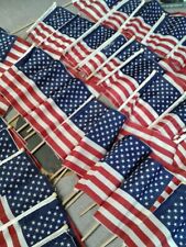 Hand Held American Flags On Sticks 250 Pack 4”X6” picture