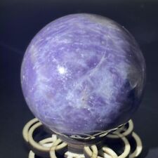 394g Natural Unicorn lepidolite Quartz Ball Crystal Sphere Healing Reiki collect picture