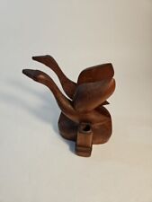Antique Wood Ducks Napkin/Toothpick Holder By Everette Loyal Hall 1909-2000... picture