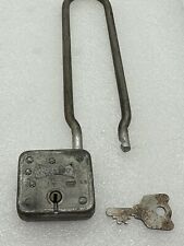 Vintage Master Lock Co #66 Long Padlock With Key 7.75
