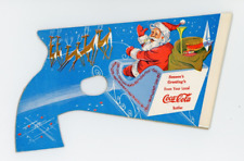 Vintage 1954 Coca-Cola Toy Cardboard Snap Gun Christmas Santa Advertising - MINT picture