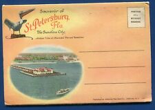 St Petersburg Florida fl Gandy Bridge Pier Soreno Hotel Postcard Folder. picture