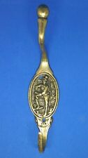 Vintage Peerage Brass Double Wall Hook Sam Weller Made in England Towel Dickens picture