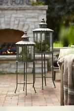 Melrose Ornamental Metal Lantern with Stand (Set of 2) picture
