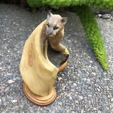 Mill Creek Studios “Stepping Out”  Cougar Wild Cat Retired Sculpture #63100 2000 picture