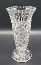 Vintage Lead Crystal Vase Hand Made by Leonard Made in Italy 8