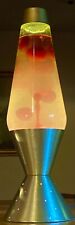 Vintage 1970s Original Lava Lamp Clear With Red picture