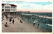 1918. OCEAN GROVE, NJ. NORTH END BATHING SCENE. SKEE-BALL POSTCARD MM3 picture