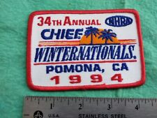 Vintage NHRA Chief Auto Parts Pomona California  Winternationals  1994 Patch picture