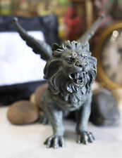 Ebros Gothic Winged Aslan Roaring Lion Battle War Cry Gargoyle Figurine 7