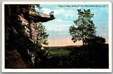 Wisconsin Dells 1920s Postcard Visor Ledge picture