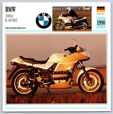 BMW 1000cc K 100 RS1  1990 Germany Edito Service Atlas Motorcycle Card picture