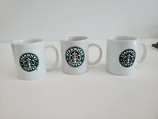 3 Starbucks 2006 2008 Original Logo Coffee Mug Cups With Mermaid Siren Ceramic picture