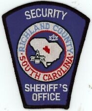 SOUTH CAROLINA SC RICHLAND COUNTY SHERIFF SECURITY NICE SHOULDER PATCH POLICE picture