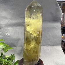 21.7LB New Natural Citrine Quartz Obelisk Crystal Wand Point Tower Healing 540mm picture