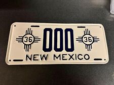 1936 New Mexico Sample Double Zia License Plate 000 picture