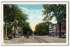 1919 Lower Main Street Keene New Hampshire Vintage Antique Americhrome Postcard picture
