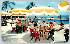 Vintage Postcard~ Pool Side Dining~ Hotel Martinique~ Miami Beach, Florida picture