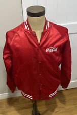 Vintage Enjoy Coca Cola XL  Red Satin Jacket Men's/Adult M picture