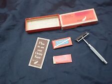 Vintage Christy Single Edge Safety Razor In Original Box Instructions w/ Blade picture