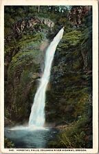 Columbia River Highway OR-Oregon, Horsetail Falls, Vintage Postcard picture