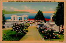 Postcard: THE PERGOLA AS SEEN FROM THE FORT WILLIAM HENRY HOTEL, LAKE picture