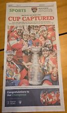 FLORIDA PANTHERS 2024 Stanley Cup Champion Miami Herald Newspaper Sports Section picture